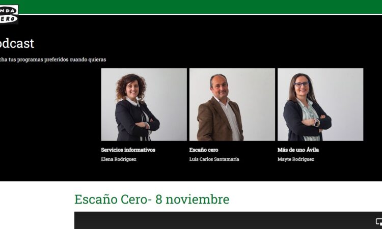 Programa «Escaño Cero» del 8 de noviembre de 2022, en Onda Cero Ávila, con la colaboración de David Herrero